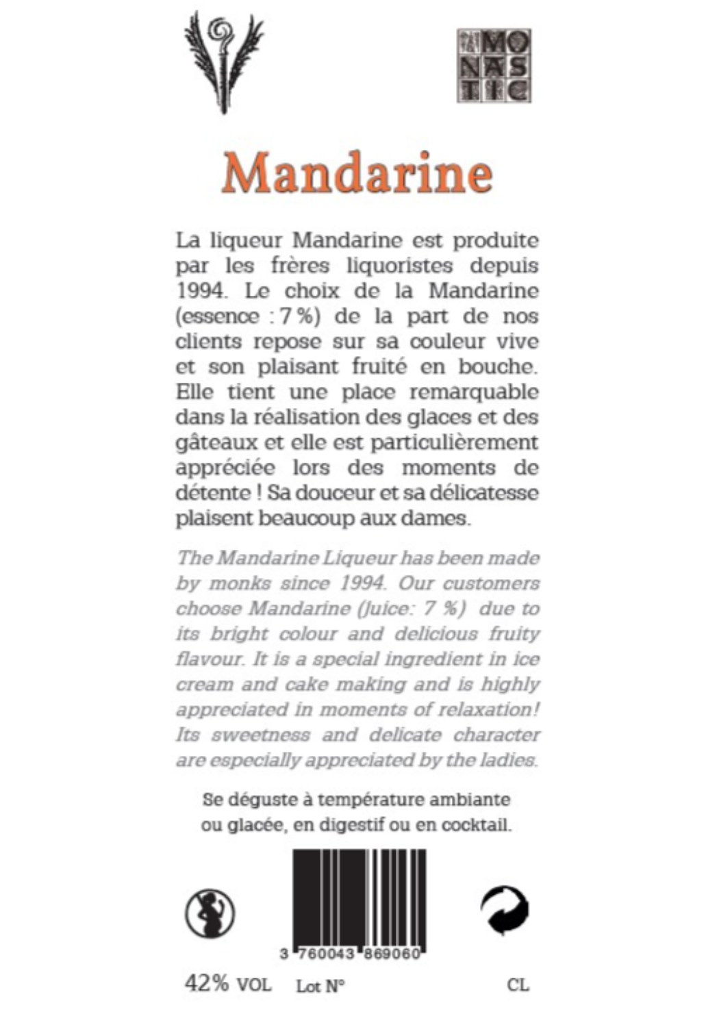 Liqueur Mandarine 42% - miniature 3